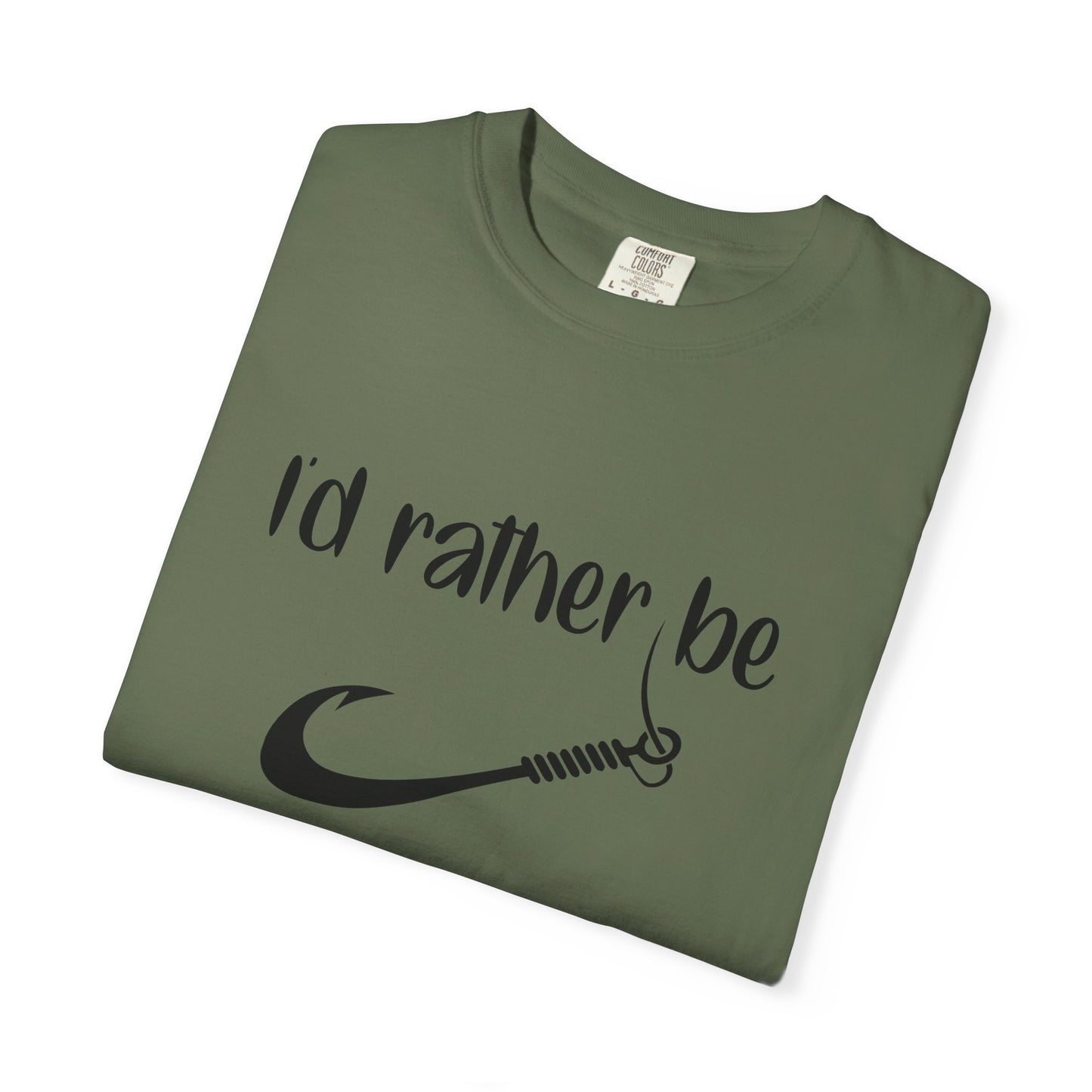 I'd Rather Be Fishing T-Shirt, Fishing Apparel Gift, Summer Outdoor Shirt, Men's Fishing Tee, Casual Fishing Lover T-Shirt