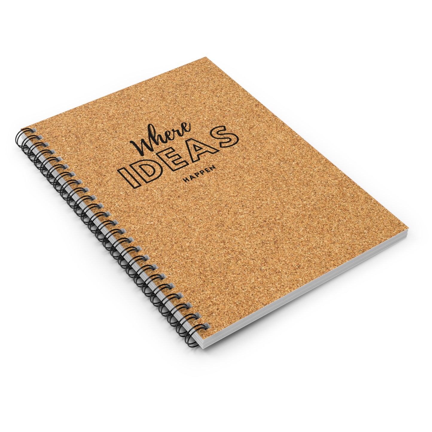 Cork Board Spiral Notebook - Ruled Line