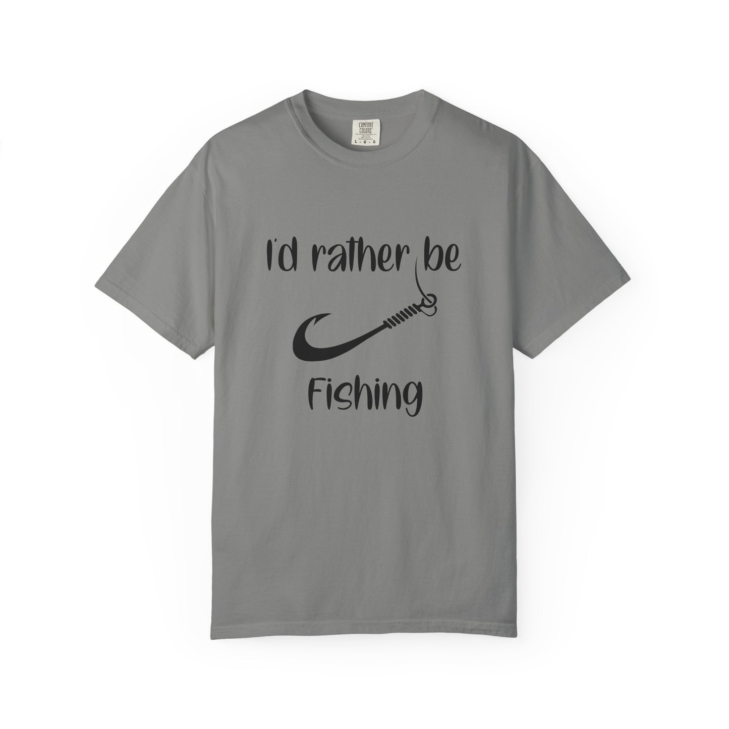 I'd Rather Be Fishing T-Shirt, Fishing Apparel Gift, Summer Outdoor Shirt, Men's Fishing Tee, Casual Fishing Lover T-Shirt