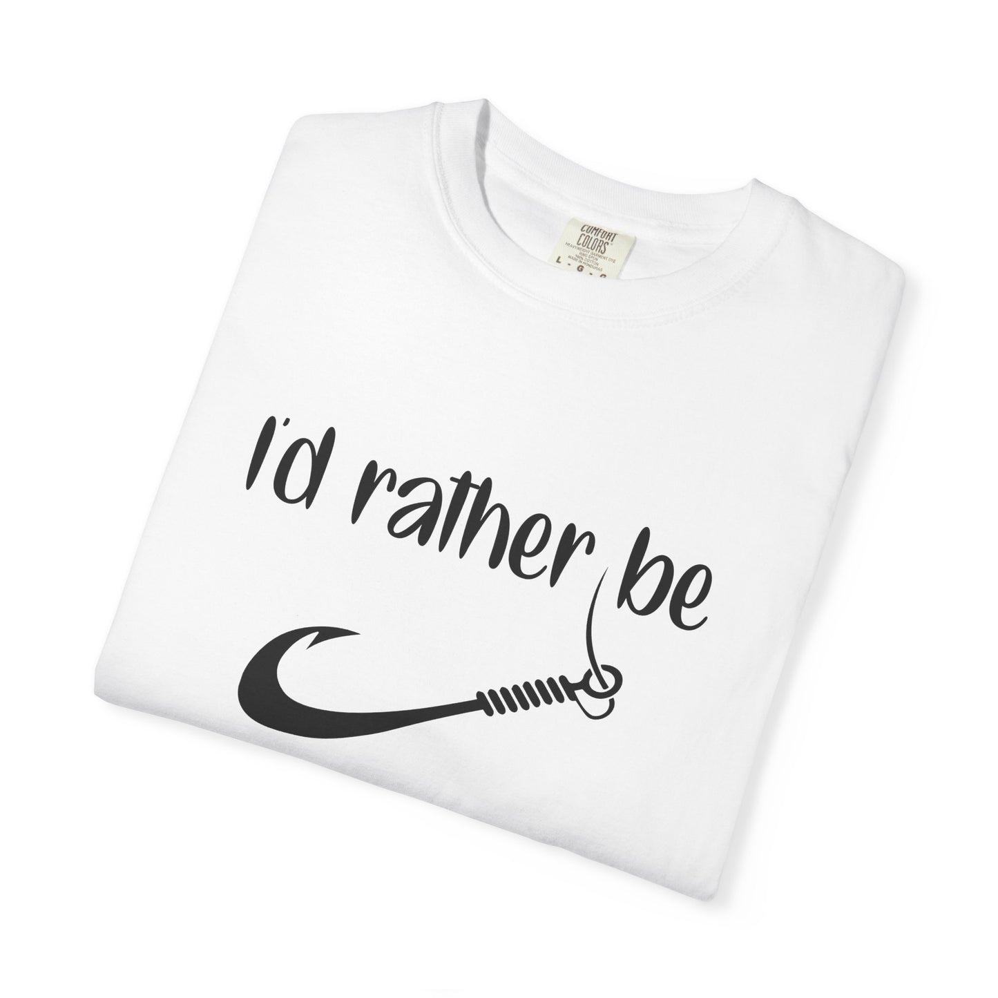 I'd Rather Be Fishing T-Shirt, Fishing Apparel Gift, Summer Outdoor Shirt, Men's Fishing Tee, Casual Fishing Lover T-Shirt