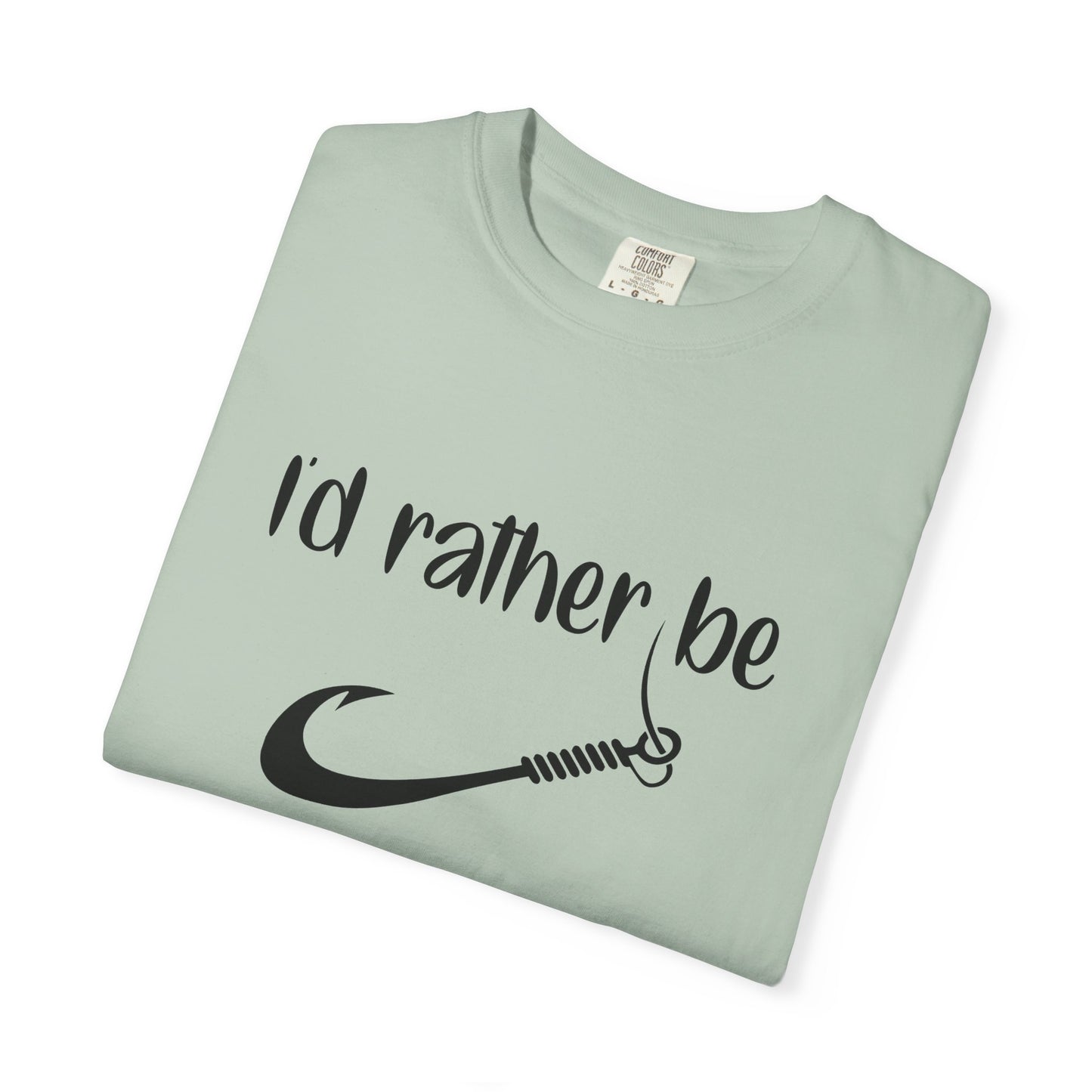 I'd Rather Be Fishing T-Shirt, Fishing Apparel Gift, Summer Outdoor Shirt, Men's Fishing Tee, Casual Fishing Lover T-Shirt