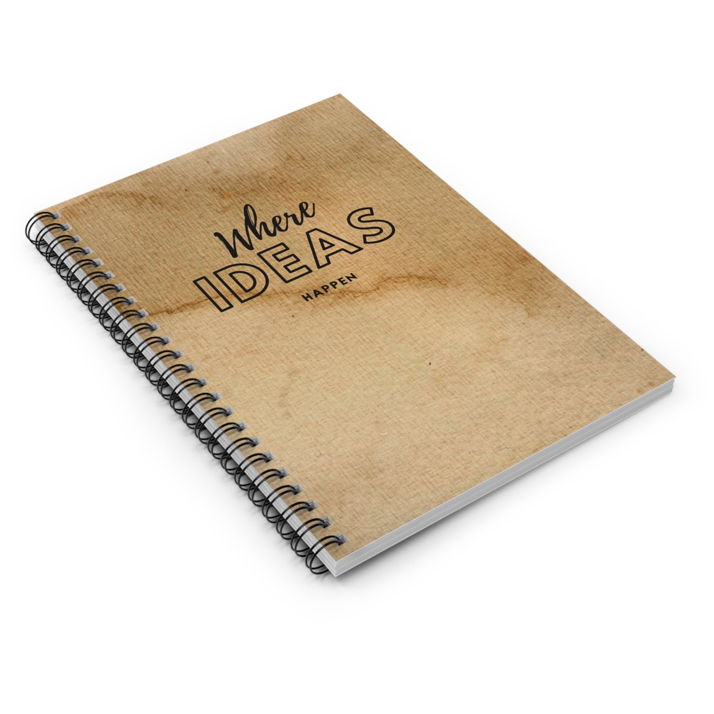 Coffee Stain Spiral Notebook - Ruled Line