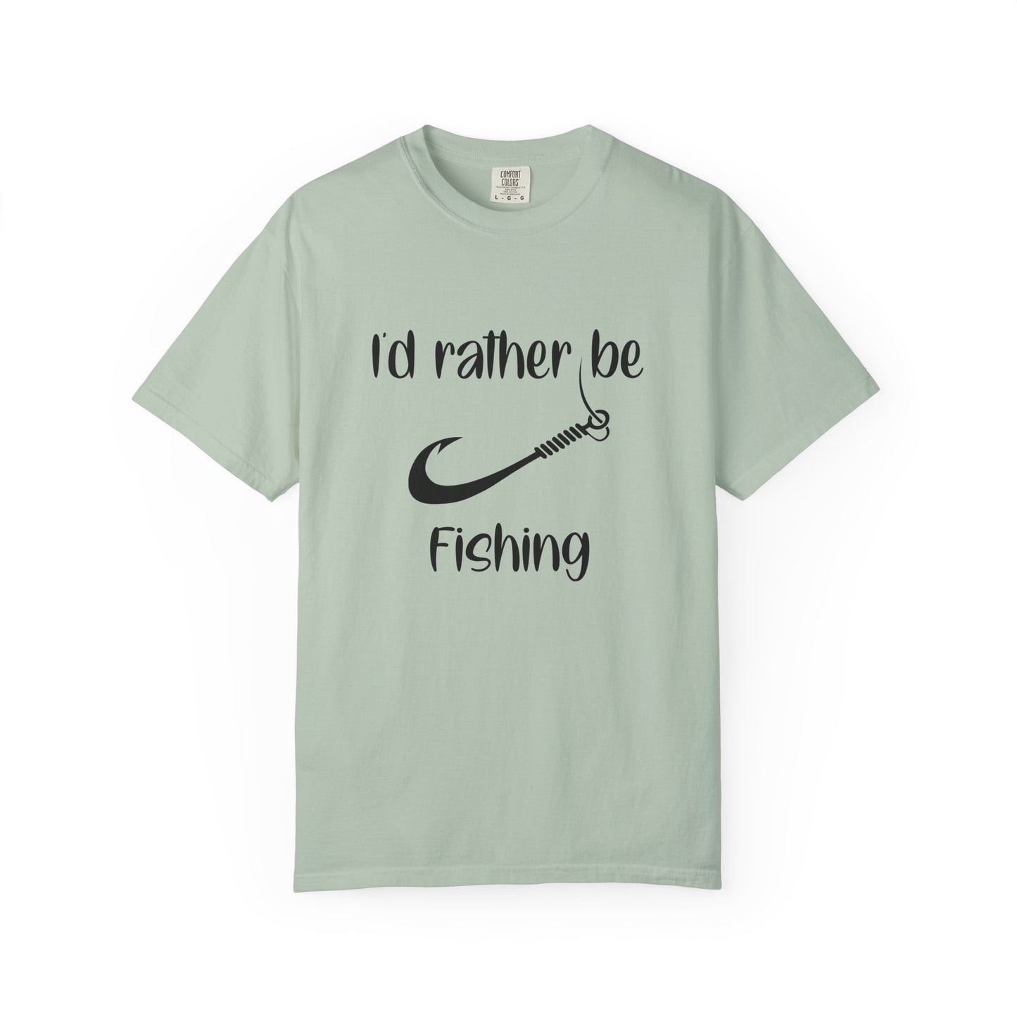 I'd Rather Be Fishing T-Shirt, Fishing Apparel Gift, Summer Outdoor Shirt, Men's Fishing Tee, Casual Fishing Lover T-Shirt