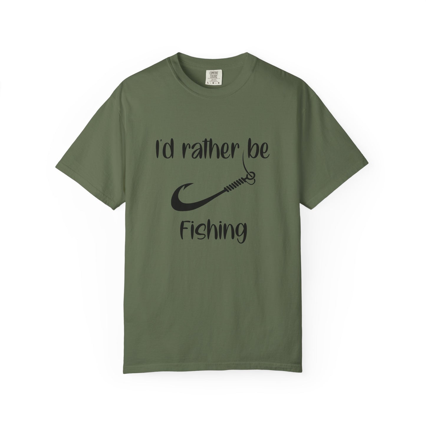I'd Rather Be Fishing T-Shirt, Fishing Apparel Gift, Summer Outdoor Shirt, Men's Fishing Tee, Casual Fishing Lover T-Shirt