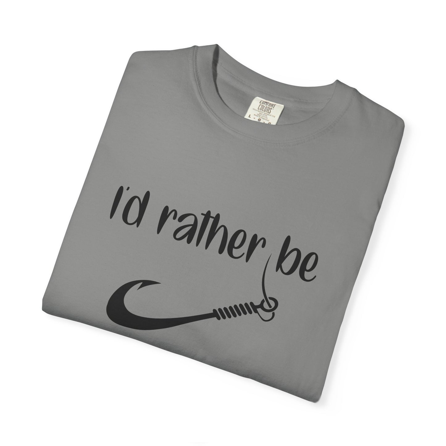 I'd Rather Be Fishing T-Shirt, Fishing Apparel Gift, Summer Outdoor Shirt, Men's Fishing Tee, Casual Fishing Lover T-Shirt