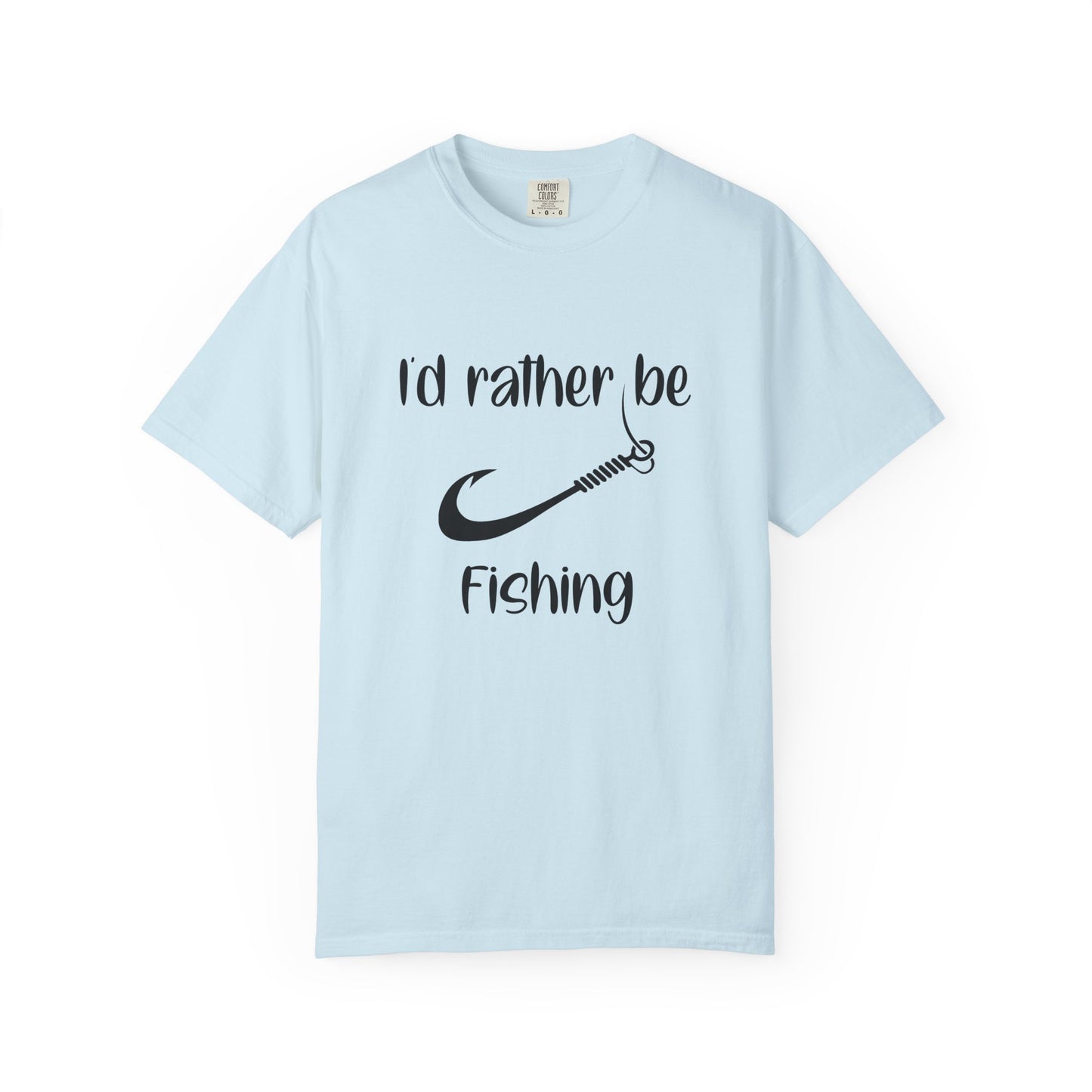 I'd Rather Be Fishing T-Shirt, Fishing Apparel Gift, Summer Outdoor Shirt, Men's Fishing Tee, Casual Fishing Lover T-Shirt