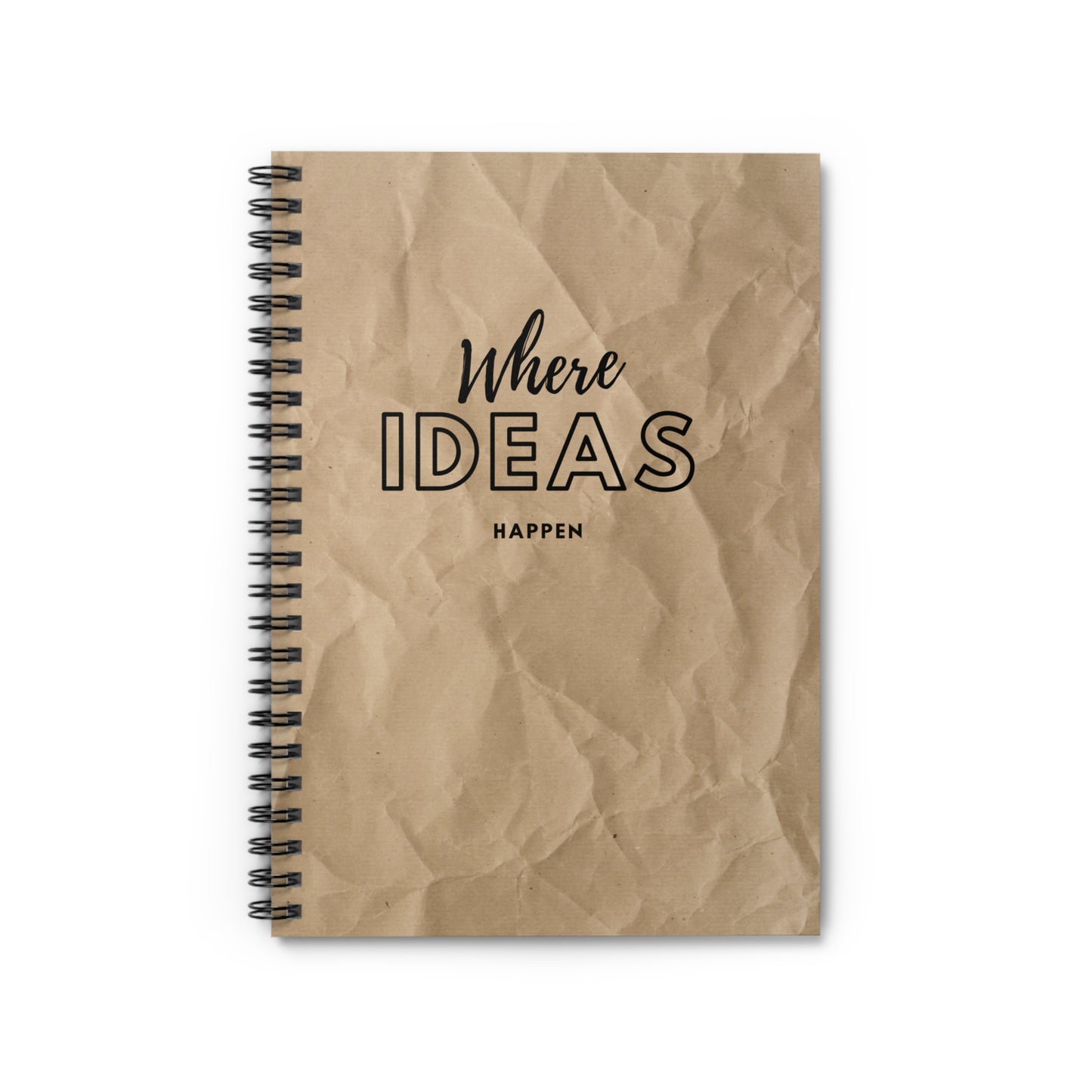 Paper Bag Spiral Notebook - Ruled Line