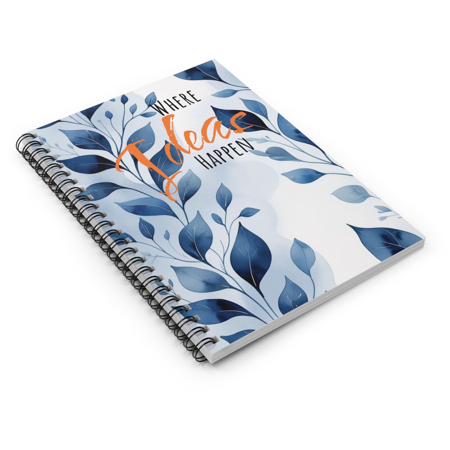 Floral Inspiration Notebook - Where Ideas Happen, Perfect Gift for Writers, Journal Lovers, Students, Gift for Her, Creative Planner