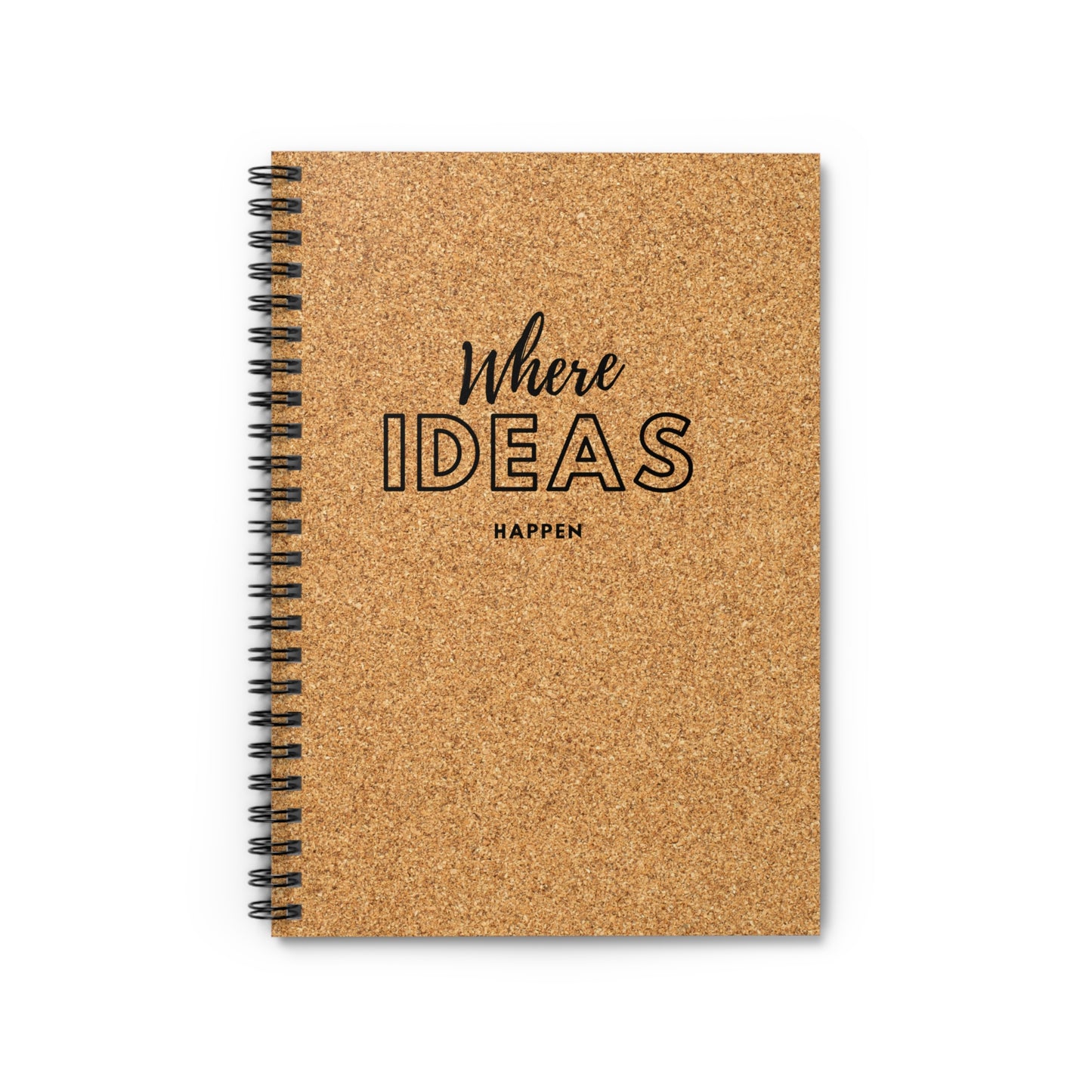 Cork Board Spiral Notebook - Ruled Line