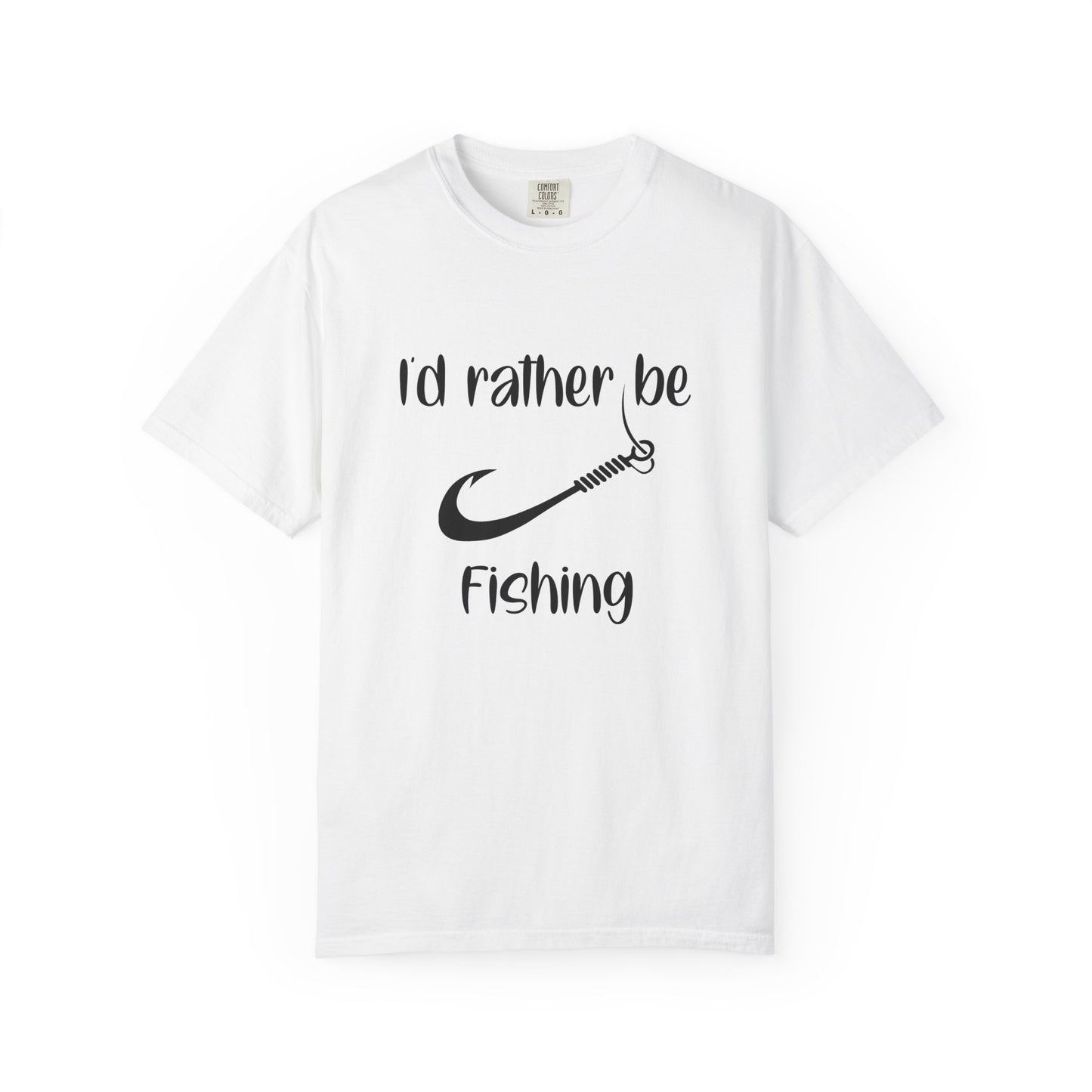 I'd Rather Be Fishing T-Shirt, Fishing Apparel Gift, Summer Outdoor Shirt, Men's Fishing Tee, Casual Fishing Lover T-Shirt