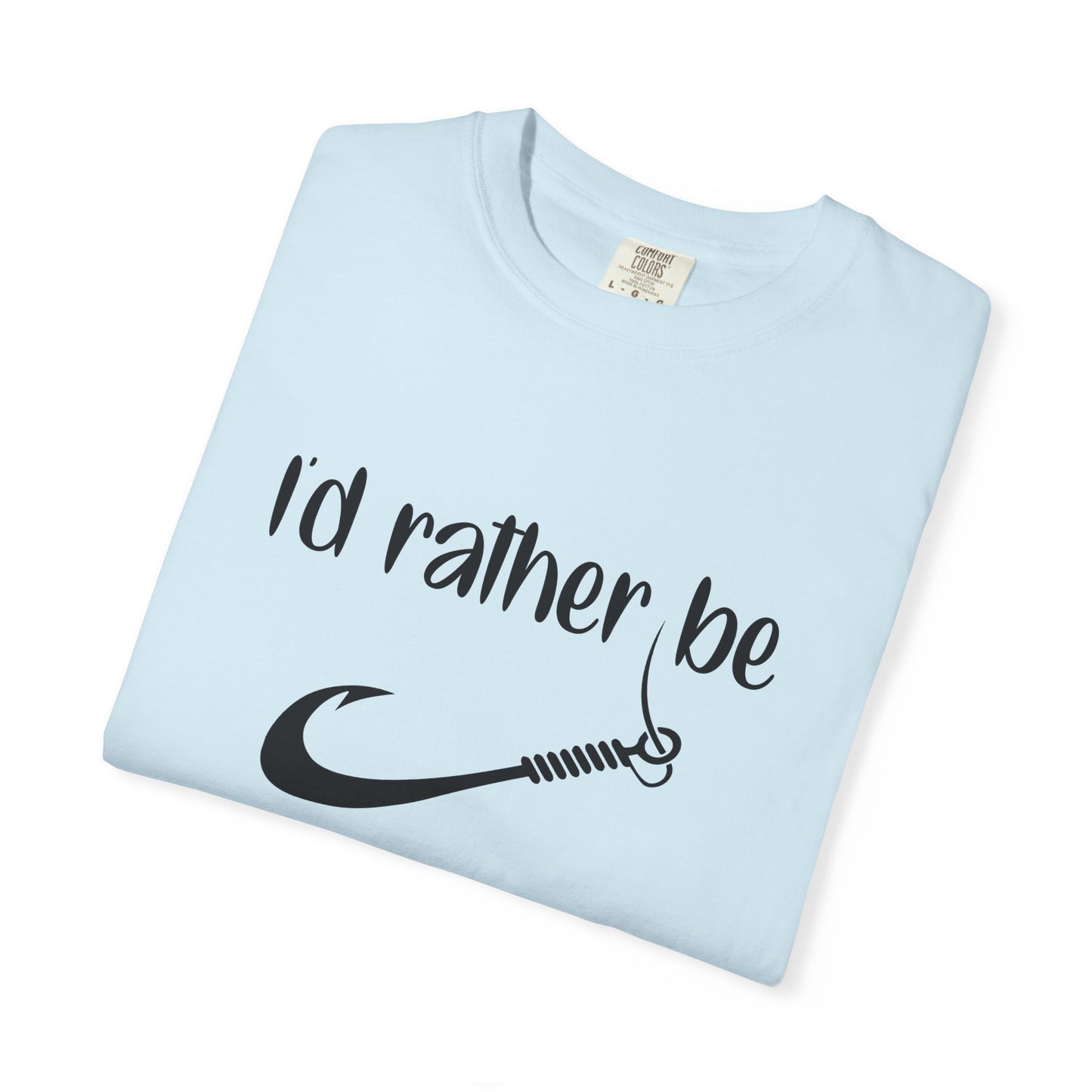 I'd Rather Be Fishing T-Shirt, Fishing Apparel Gift, Summer Outdoor Shirt, Men's Fishing Tee, Casual Fishing Lover T-Shirt
